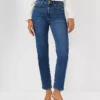 Sculpting Pocket High Rise Straight Jeans In Classic Mid Wash -Anntaylor Shop 603268 2661