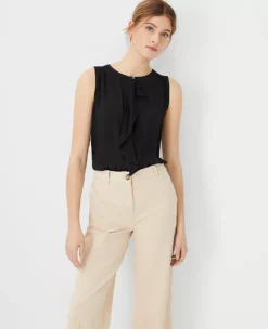 Draped Mixed Media Shell