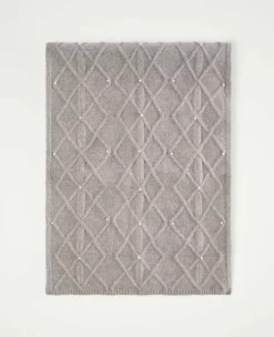 Pearlized Embellished Blanket Scarf -Anntaylor Shop 603329 5389 ALT1