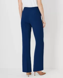 The Side Zip Trouser In Fluid Crepe Pure Sapphire -Anntaylor Shop 603684 8818 ALT2