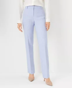 The Sophia Straight Pant In Cross Weave