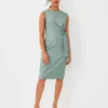 The Tie Waist Sheath Dress In Cross Weave -Anntaylor Shop 603705 2021