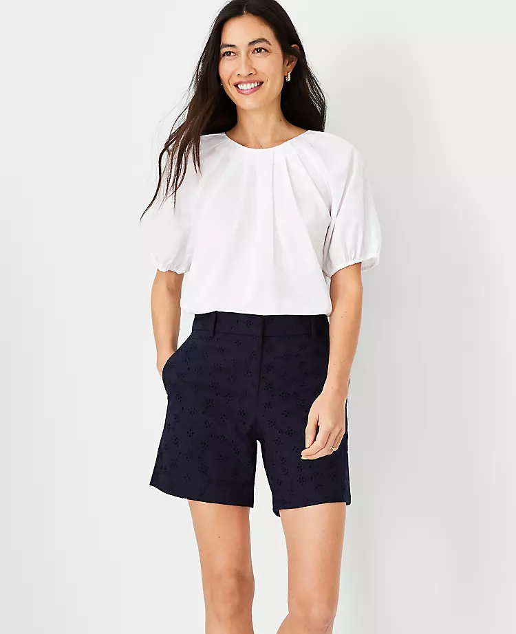 The Metro Short In Eyelet 3 The Metro Short In Eyelet
