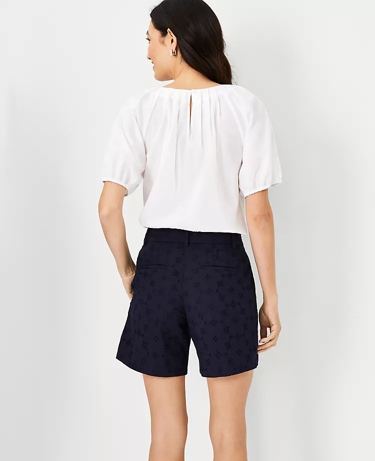 The Metro Short In Eyelet 4 The Metro Short In Eyelet - Image 2
