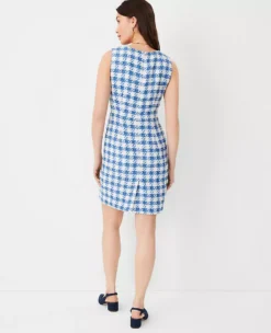 Tweed Square Neck Shift Dress -Anntaylor Shop 603906 2709 ALT1