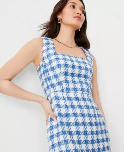 Tweed Square Neck Shift Dress -Anntaylor Shop 603906 2709 ALT2