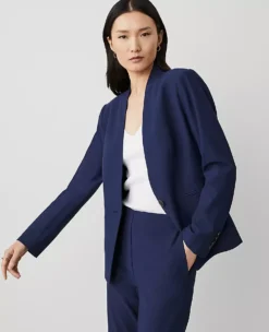 The Cutaway Blazer In Bi-Stretch Pure Sapphire