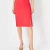 The Belted Pencil Skirt In Stretch Cotton 2 The Belted Pencil Skirt In Stretch Cotton -Anntaylor Shop 603983 6061