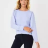 Mixed Media Shimmer Sleeve Top -Anntaylor Shop 604116 8106