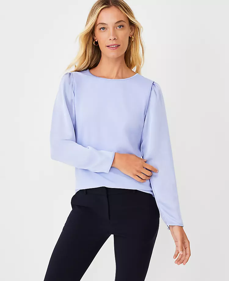 Mixed Media Shimmer Sleeve Top 3 Mixed Media Shimmer Sleeve Top