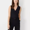 Refined Stretch Sleeveless Wrap Top -Anntaylor Shop 604136 2222