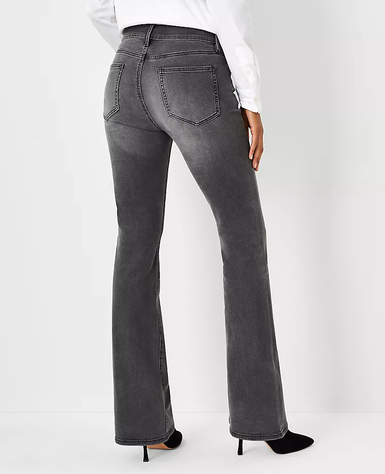 Curvy Sculpting Pocket Mid Rise Boot Cut Jeans In Vintage Grey Wash 4 Curvy Sculpting Pocket Mid Rise Boot Cut Jeans In Vintage Grey Wash - Image 2