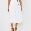 Eyelet Pleated Full Skirt -Anntaylor Shop 604294 9000