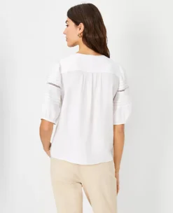 Pintucked Cutout Top -Anntaylor Shop 604314 9192 ALT1
