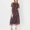 Floral Tiered Midi Dress
