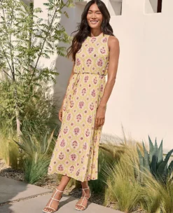 Shimmer Tile Print Pleated Midi Dress -Anntaylor Shop 604478 1782 MKTG1