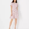 Multicolored Tweed Flounce Dress -Anntaylor Shop 604515 8581