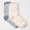 Chevron Cozy Sock Set -Anntaylor Shop 604532 9192