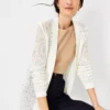 Mesh Stitch Open Front Cardigan -Anntaylor Shop 604718 9192