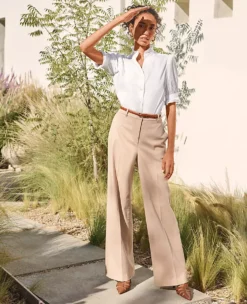 The Wide Leg Pant In Cotton 8 The Wide Leg Pant In Cotton -Anntaylor Shop 605063 7879 MKTG1