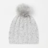 Flecked Ribbed Cashmere Hat -Anntaylor Shop 605438 0290