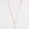 Pearlized Pave Bar Pendant Necklace -Anntaylor Shop 605722 3019
