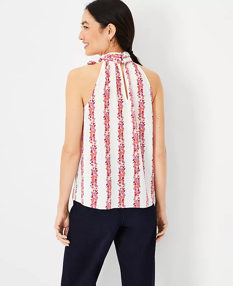 Floral Bow Halter Top 4 Floral Bow Halter Top - Image 2