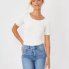 Seamless Scoop Neck Tee -Anntaylor Shop 606864 9192