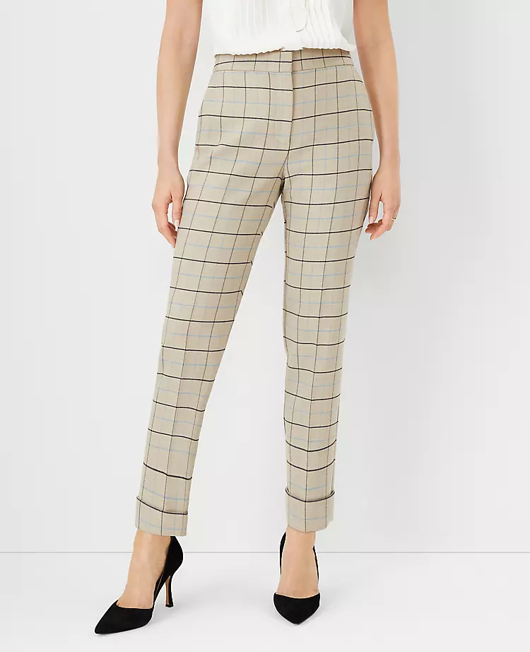 The High Rise Eva Ankle Pant In Plaid 3 The High Rise Eva Ankle Pant In Plaid