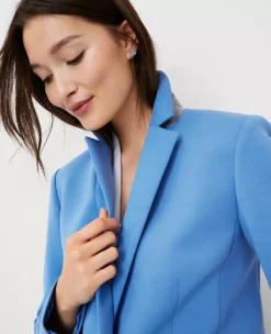 The One Button Blazer In Double Knit 7 The One Button Blazer In Double Knit -Anntaylor Shop 606872 2709 ALT2