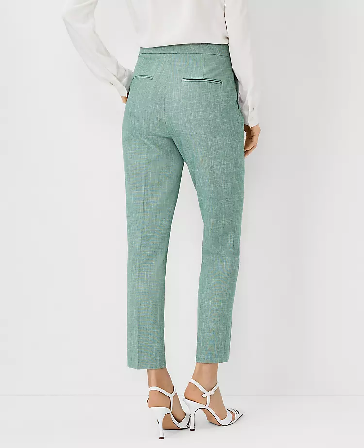The Eva Ankle Pant In Cross Weave 4 The Eva Ankle Pant In Cross Weave - Image 2
