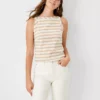 Geo Boatneck Tank Top -Anntaylor Shop 607005 8187