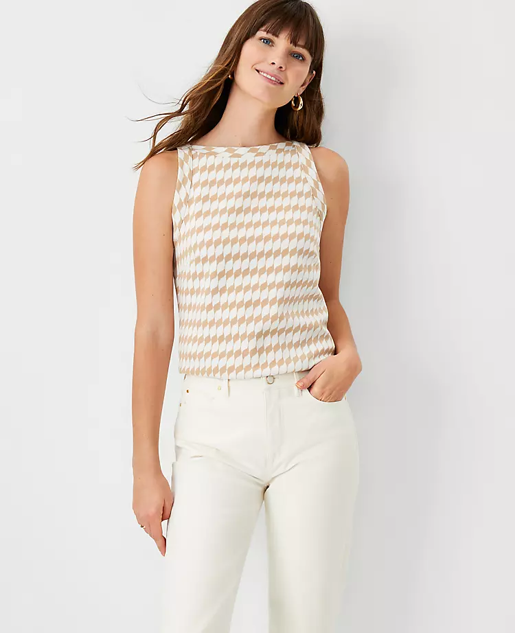Geo Boatneck Tank Top 3 Geo Boatneck Tank Top