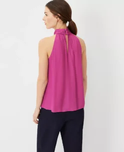 Bow Halter Top -Anntaylor Shop 607036 8376 ALT1