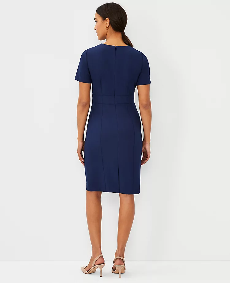 The Short Sleeve Sheath Dress In Bi-Stretch - Curvy Fit 4 The Short Sleeve Sheath Dress In Bi-Stretch - Curvy Fit - Image 2
