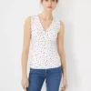 Floral Refined Stretch Sleeveless Wrap Top -Anntaylor Shop 607182 9192