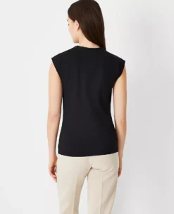 Refined Stretch Mock Neck Top 5 Refined Stretch Mock Neck Top -Anntaylor Shop 607239 2222 ALT1