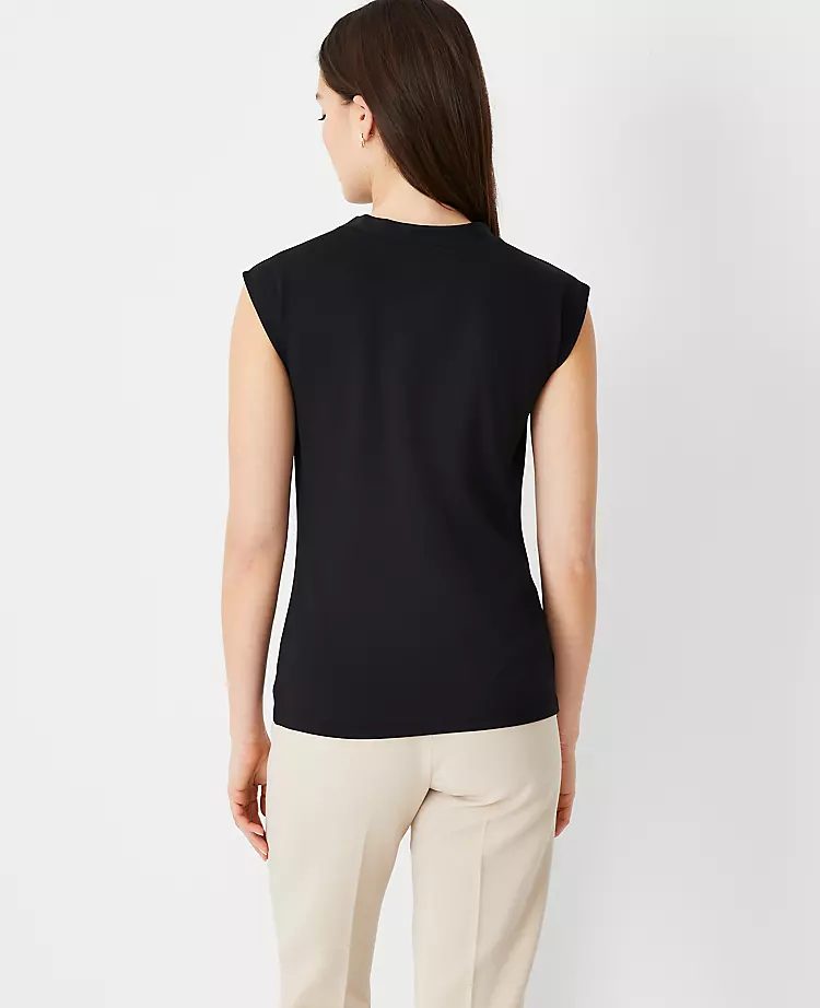 Refined Stretch Mock Neck Top 4 Refined Stretch Mock Neck Top - Image 2