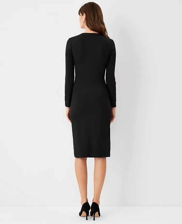 Refined Stretch Wrap Sheath Dress 4 Refined Stretch Wrap Sheath Dress - Image 2