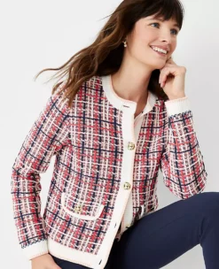 Tweed Sweater Jacket -Anntaylor Shop 607277 5633 ALT2