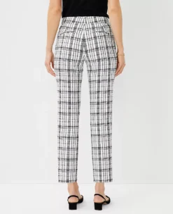The Eva Ankle Pant In Plaid -Anntaylor Shop 607450 2222 ALT1