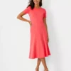 Short Sleeve Flare Dress -Anntaylor Shop 607494 4021