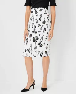 Floral Pencil Skirt