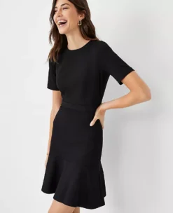 Flounce Flare Dress -Anntaylor Shop 607552 2222 ALT2