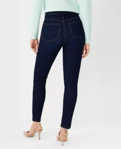Curvy Sculpting Pocket High Rise Skinny Jeans In Rinse Wash -Anntaylor Shop 607657 6147 ALT1