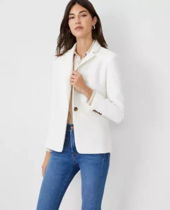 The Petite Hutton Blazer In Tweed