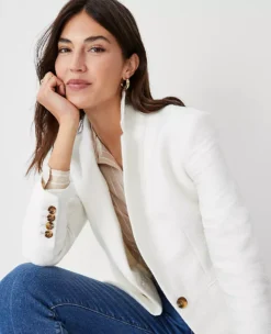 The Petite Hutton Blazer In Tweed -Anntaylor Shop 607688 9192 ALT2