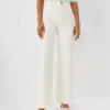 Petite Sculpting Pocket High Rise Trouser Jeans In Ivory -Anntaylor Shop 607697 9129