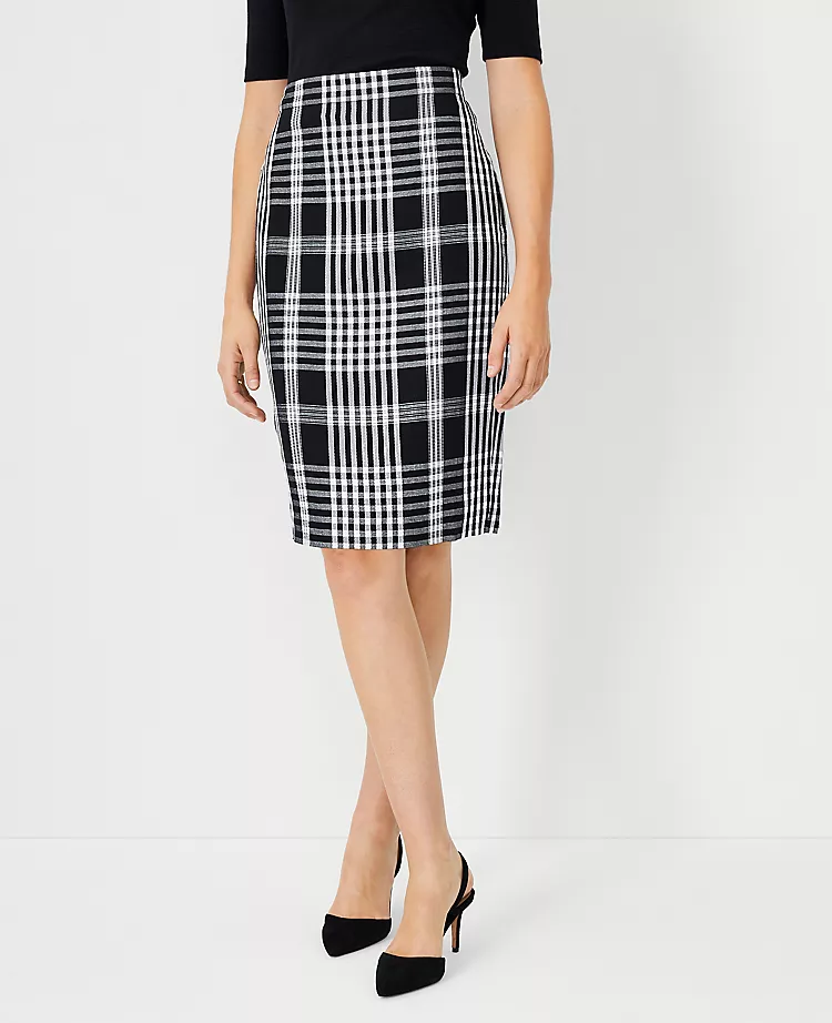 Plaid Pencil Skirt 3 Plaid Pencil Skirt