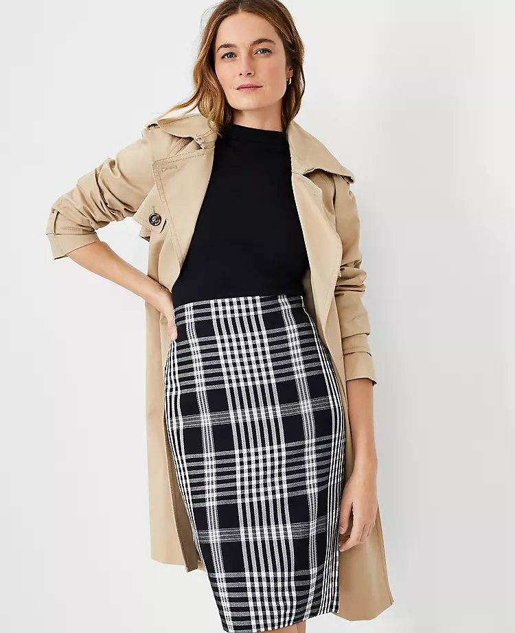 Plaid Pencil Skirt 5 Plaid Pencil Skirt - Image 3
